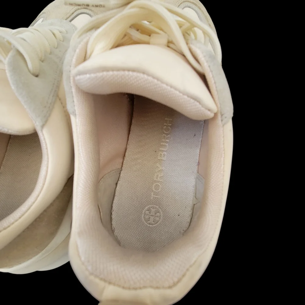 Tory Burch Womens Good Luck trainer fashion sneakers Sz 9 - Picture 4 of 9